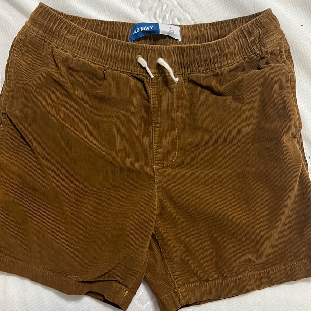 Old Navy Corduroy above knee shorts large 10-12 plus (husky)